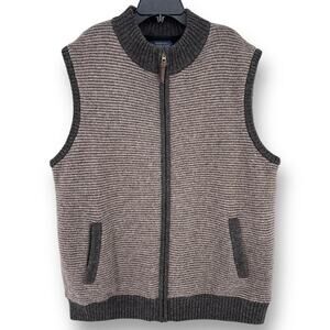 Pendleton Washable Wool Shetland Collection Knit Sweater Vest Mens Size XL Zip